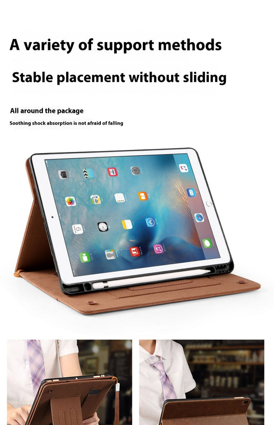 [With Handbag] Apple iPad Pro 12.9" 2020/2021/2022 - TPU + PU 2 in 1 Leather Material with Automatic Sleep Function Stand Case