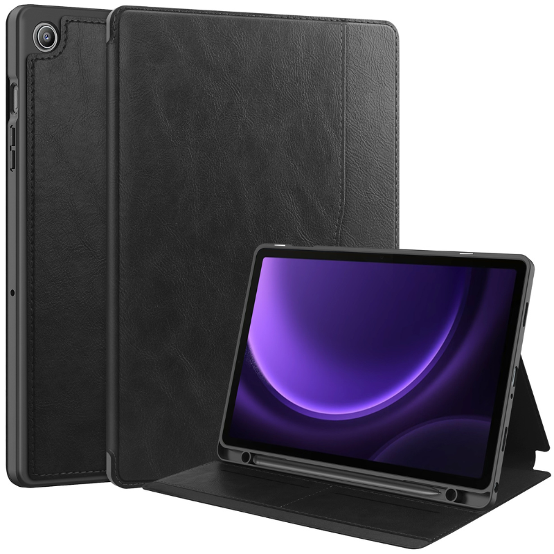 Load image into Gallery viewer, [Built-in Card Slot] Samsung Galaxy Tab A9 Plus 11’’ 2023 (X210/X215/X216B) Multi-functional Leather Shockproof Case
