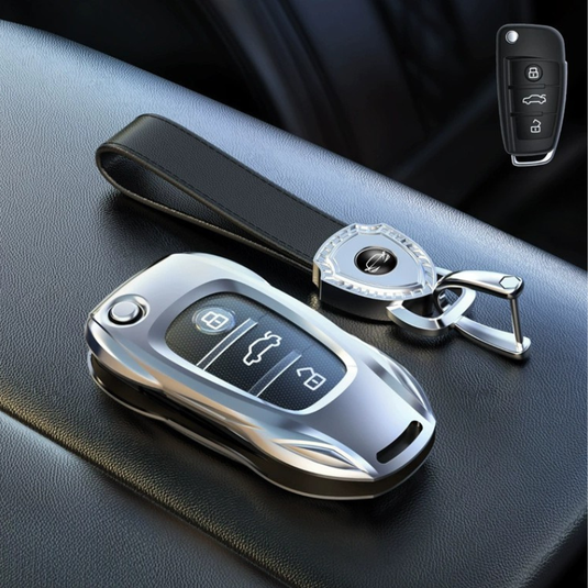 Audi Zinc Alloy Silicone Car Key Fob Case Cover For A3 For A4, A5, Q3, Q7, Audi TT - i-Station Mobile Phone & Electronic Device Repair and Accessories