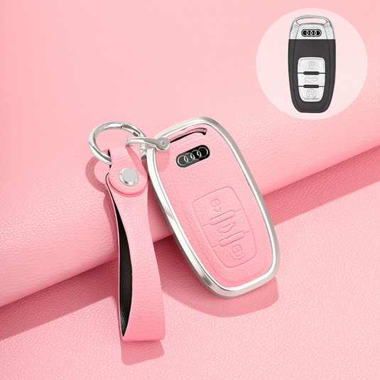 Audi 360° All Inclusive Car Key Fob Case Cover For A3, A4, A5, A6, A7, A8, Q2, Q5, Q7, Q8, e-tron