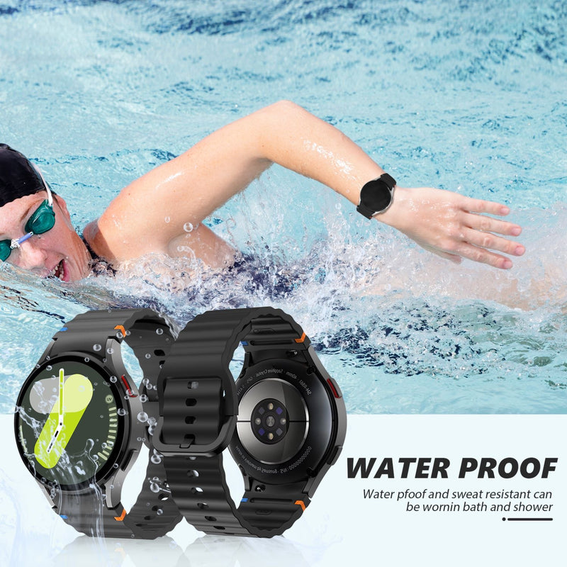 Load image into Gallery viewer, Samsung Galaxy Watch FE - Wavy Pattern Colored Silicone Breathable Watch Band - i-Station Mobile Phone &amp; Electronic Device Repair and Accessories
