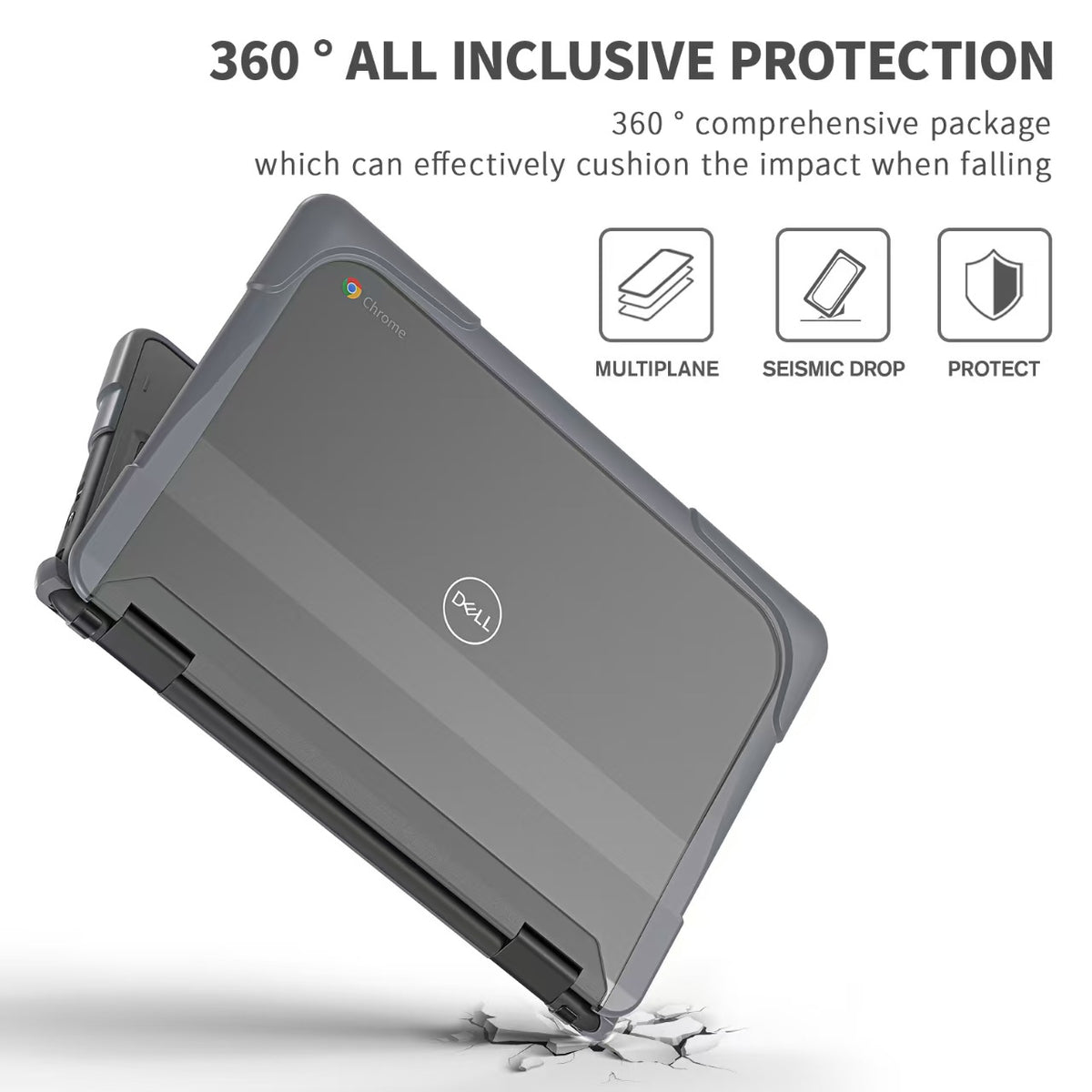 Dell Chromebook 11 11.6‘’ (3100/3110) Matte Transparent Cooling Stand and Shockproof Case - i-Station Mobile Phone & Electronic Device Repair and Accessories