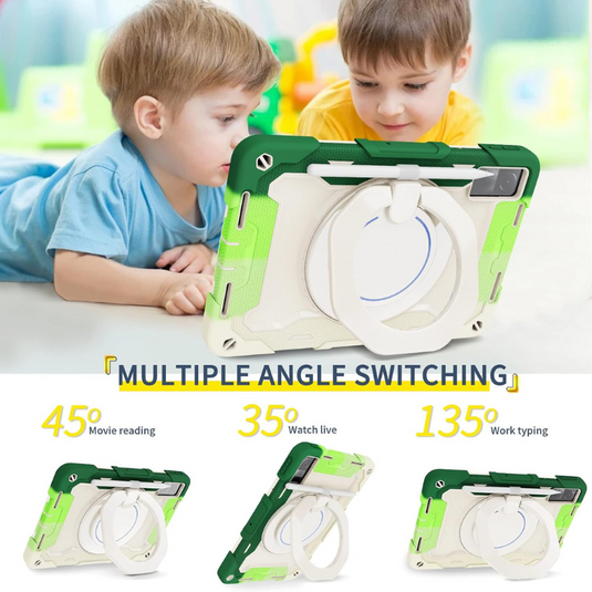 [Built-in Ring Holder] Xiaomi Redmi Pad 10.61’’ 2022 360 Degree Rotation  EVA Kid Friendly Heavy Duty Series Case