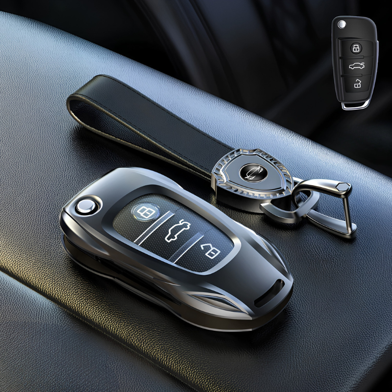 Load image into Gallery viewer, Audi Zinc Alloy Silicone Car Key Fob Case Cover For A3 For A4, A5, Q3, Q7, Audi TT - i-Station Mobile Phone &amp; Electronic Device Repair and Accessories
