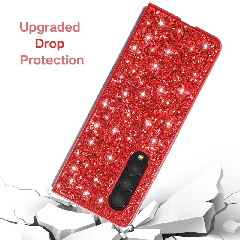 Load image into Gallery viewer, Samsung Galaxy Z Fold 3 SM-F926 Ultra-thin Electroplated Diamond-studded Glitter Shockproof Blingbling Series Case
