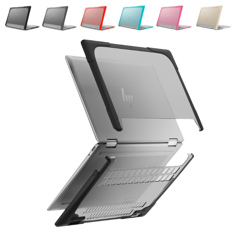 Load image into Gallery viewer, HP ENVY X360 14 14-inch (2024) Matte Transparent Cooling Stand and Shockproof Case
