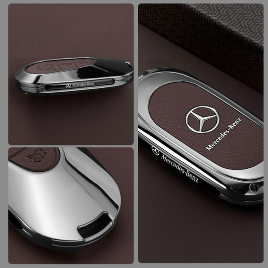Mercedes Benz Premium Leather Protection Car Key Fob Case Cover for For Benz A, C, E, S, G-Class, GLA, GLB, GLC, GLE, GLS, CLA, CLS, EQC - i-Station Mobile Phone & Electronic Device Repair and Accessories