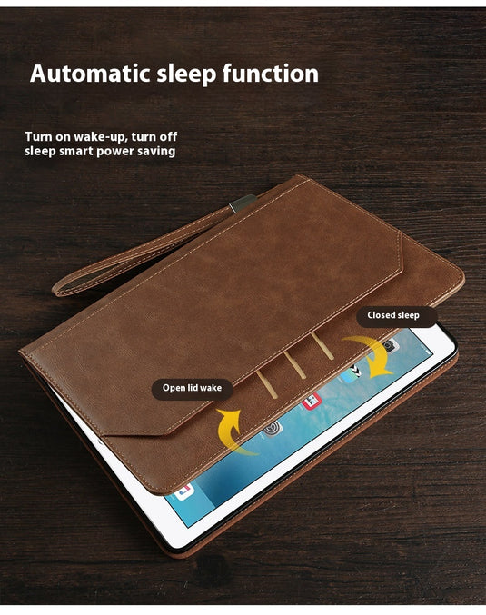 [With Handbag] Apple iPad 10.9" 10th (2022) - TPU + PU 2 in 1 Leather Material with Automatic Sleep Function Stand Case