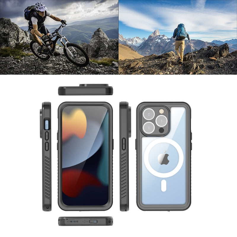 Load image into Gallery viewer, [MagSafe Compatible][Waterproof IP68] Apple iPhone 14 / 14 Plus / 14 Pro / 14 Pro Max Redpepper Series - Magnetic Lifeproof Style Phone Case With Lanyard
