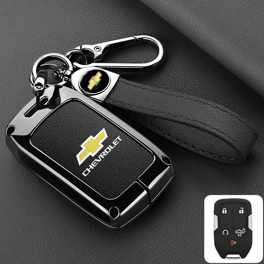 Chevrolet Stylish Zinc Alloy Key Fob Case for Suburban, Tahoe, Silverado, Colorado, Blazer, Equinox, Traverse