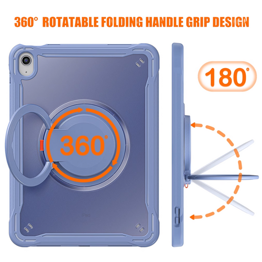 Apple iPad 10 10.9'' 10th Gen (2022) 360° Rotating Stand Transparent Shockproof Protective Case