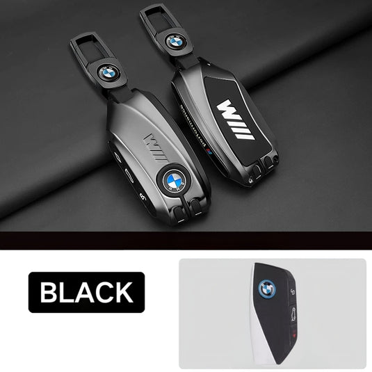 BMW Premium Leather Protection Car Key Fob Case Cover For BMW 5 Series (530), 3 Series (330Li), 7 Series, X1, X3, X5, iX3 (2026)