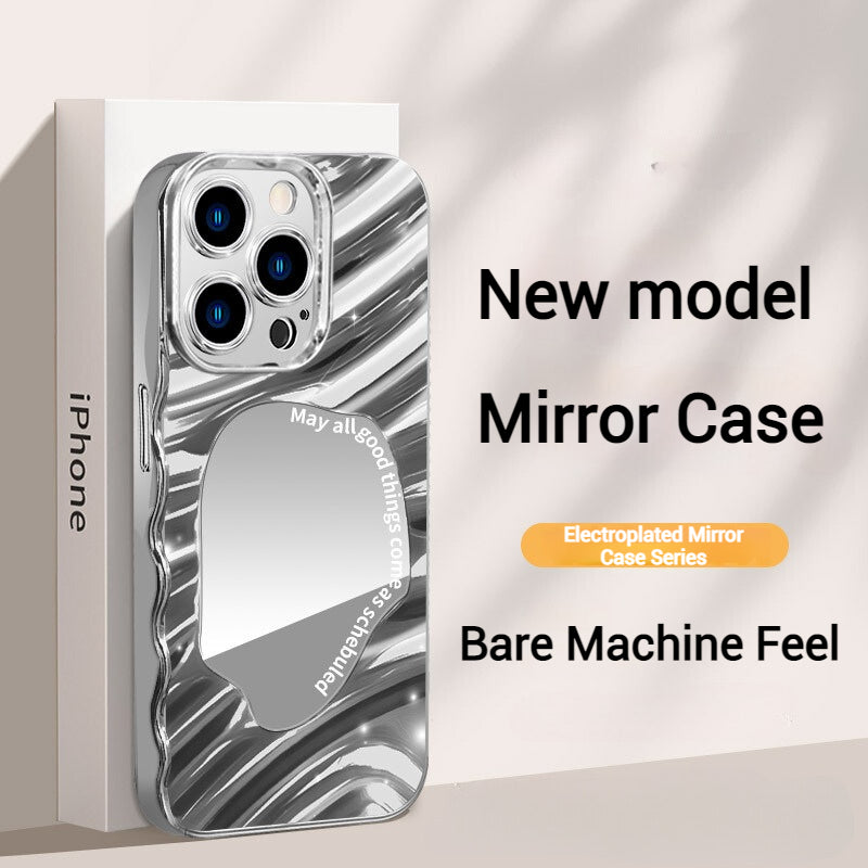 Load image into Gallery viewer, [With Makeup Mirror] Apple iPhone 11/Pro/Pro MaxNew Electroplated Shockproof Mirror Phone Case
