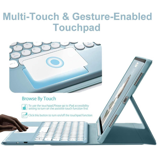 [Detachable] Samsung Galaxy Tab S10 FE Plus (2025) 13.1" - Magnetic Touch Wireless Keyboard Case