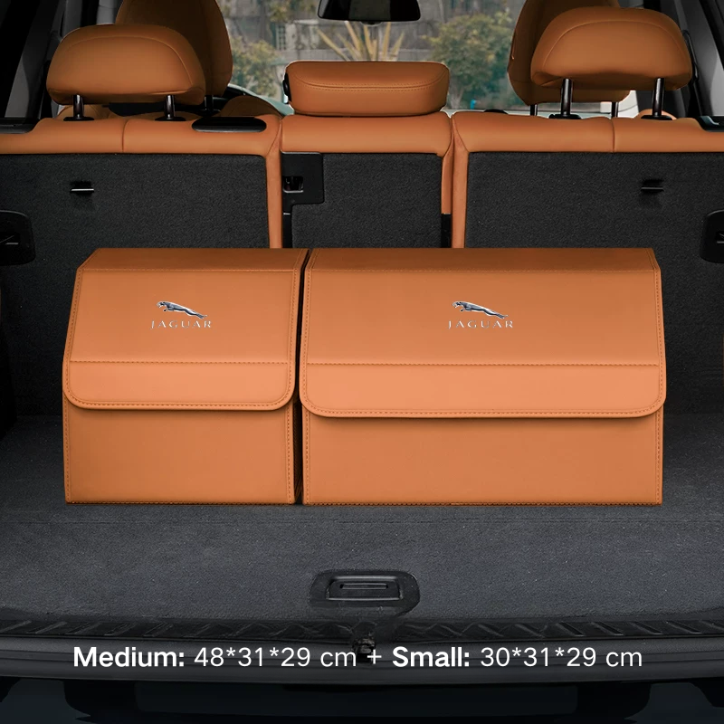 Load image into Gallery viewer, Jaguar Microfiber Leather Car Trunk Storage Box for XEL, XJ, F-PACE, XFL, E-PACE, XE, XF, F-TYPE, I-PACE - i-Station Mobile Phone &amp; Electronic Device Repair and Accessories
