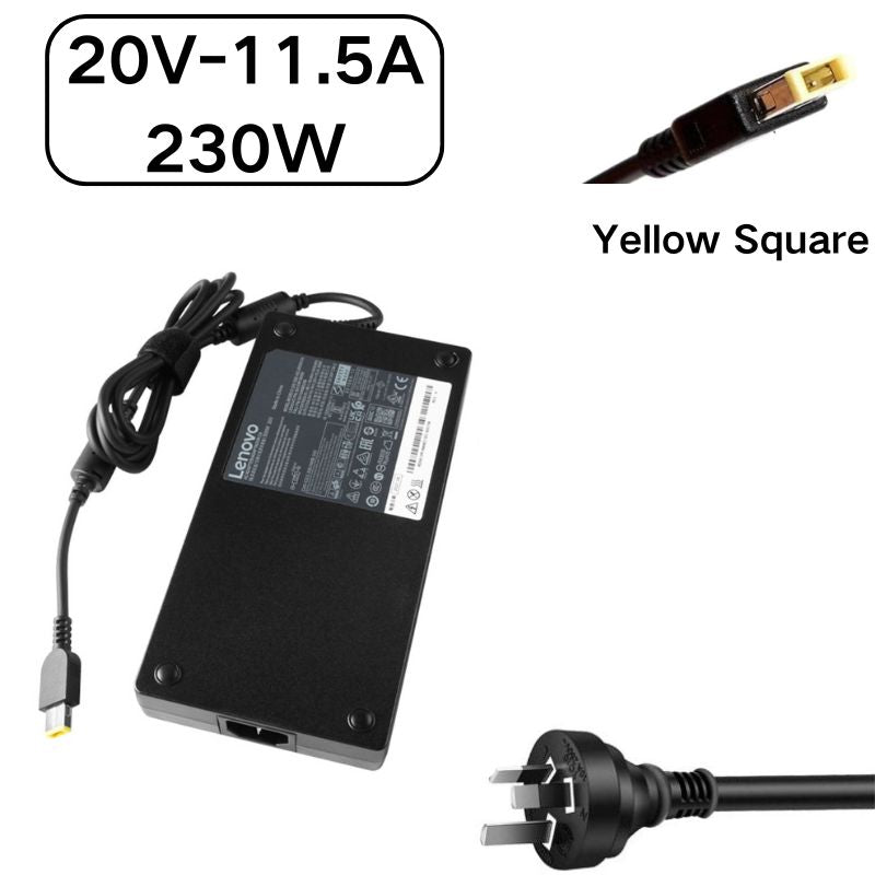 [20V-11.5A/230W][Yellow Square] Lenovo IdeaCentre & Thinkpad & Legion Gaming Laptop AC Power Supply Adapter Charger - i-Station Mobile Phone & Electronic Device Repair and Accessories