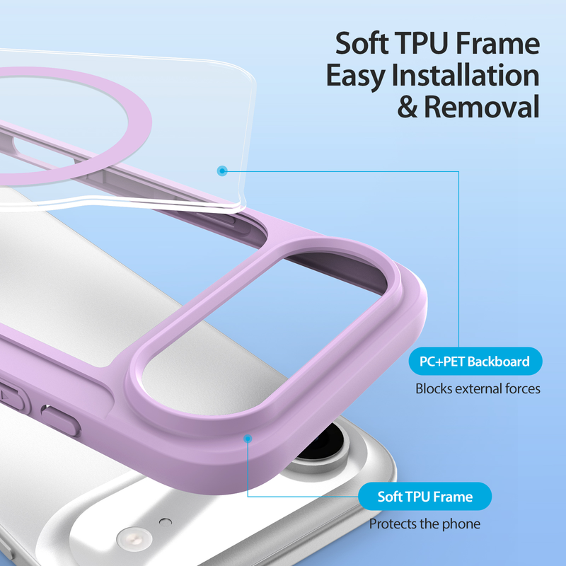 Load image into Gallery viewer, [With Card Slot][Magsafe Compatible] Apple iPhone Air - Magnetic Catch Transparent Flip PU Leather Wallet Series Case
