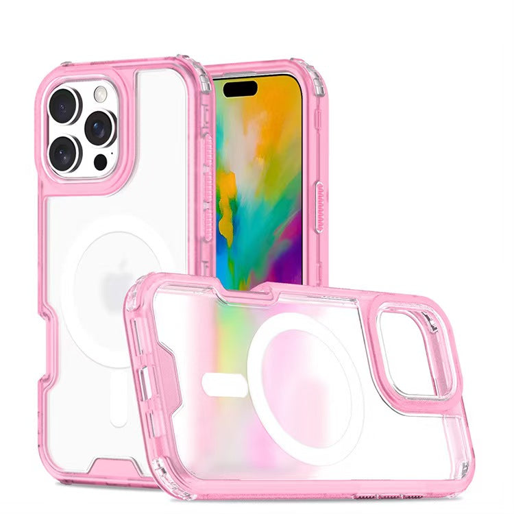 Load image into Gallery viewer, Apple iPhone 15/Plus/Pro/Pro Max Minimalist Colorful Transparent Heavy Duty Series Case
