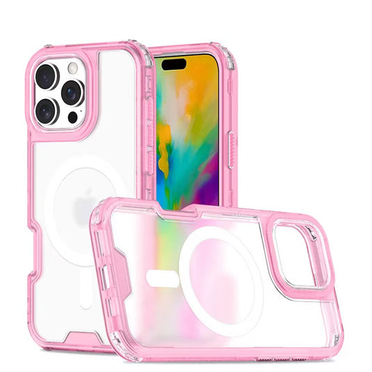 Apple iPhone 15/Plus/Pro/Pro Max Minimalist Colorful Transparent Heavy Duty Series Case