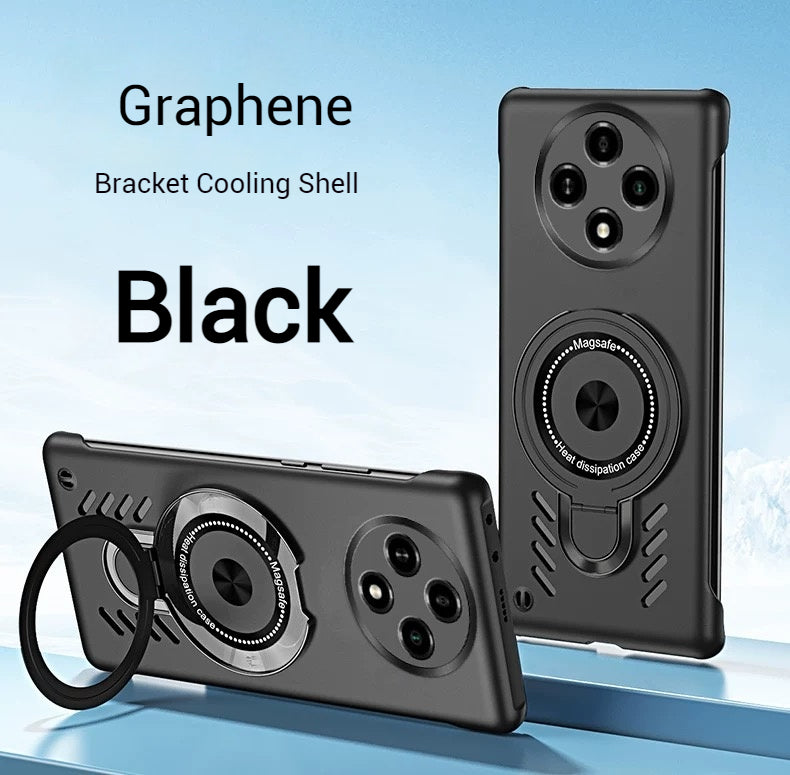 Load image into Gallery viewer, [Magsafe Compatible][Built-in Stand] OPPO A2 &amp; Pro 5G - Frameless Matte Graphene Magnetic Heat Dissipation Case
