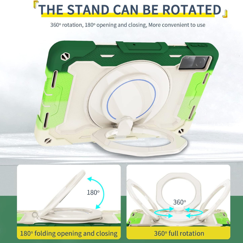 Load image into Gallery viewer, [Built-in Ring Holder] Xiaomi Redmi Pad SE 8.7’’ 2024 360 Degree Rotation  EVA Kid Friendly Heavy Duty Series Case
