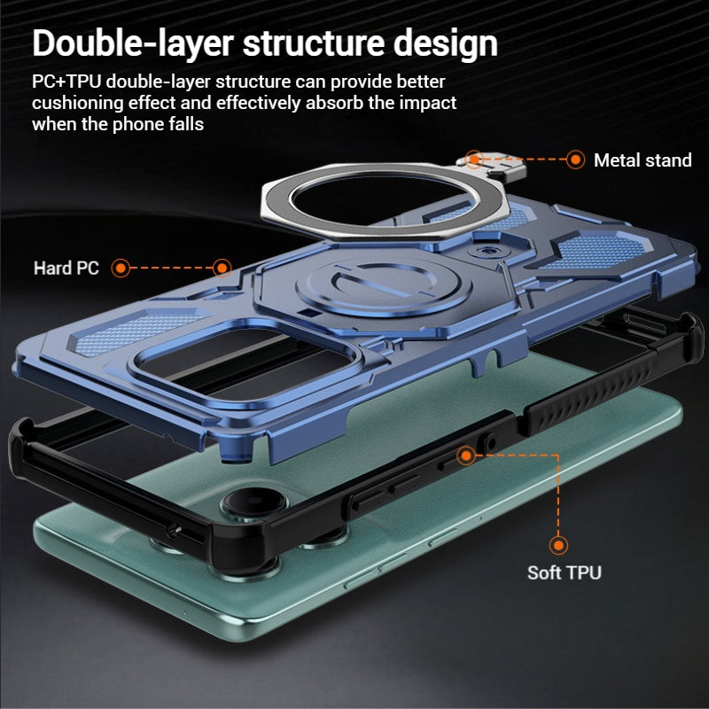 Load image into Gallery viewer, [Built-in Bracket][Magsafe Compatible] Motorola Moto Edge 60/Pro/Fusion Heavy Duty Stand Case
