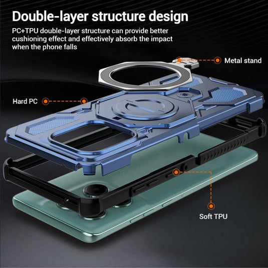 [Built-in Bracket][Magsafe Compatible] Motorola Moto Edge 60/Pro/Fusion Heavy Duty Stand Case