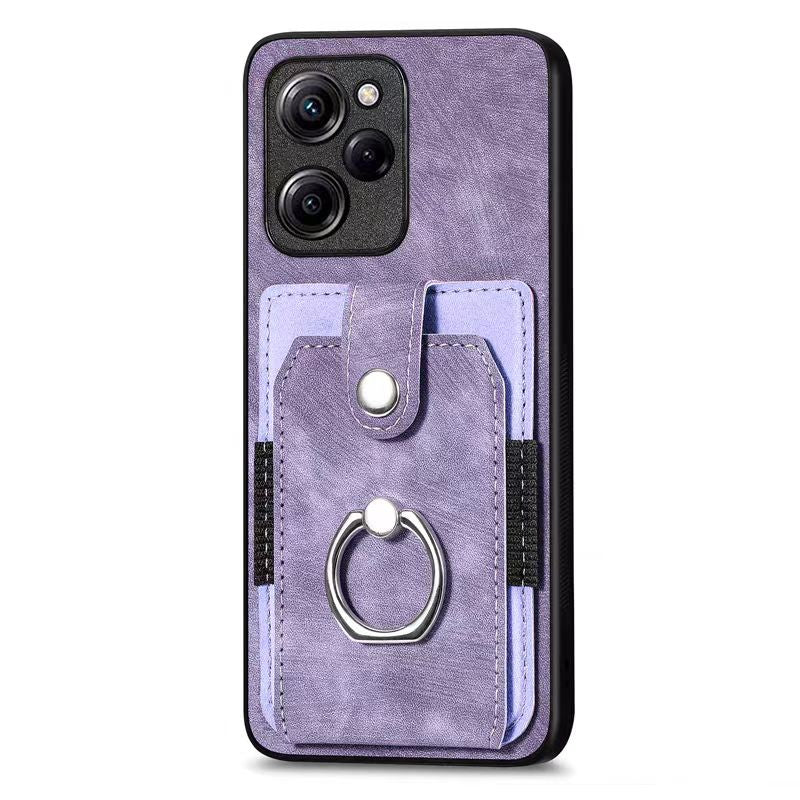 Load image into Gallery viewer, [Built-in Ring Bracket][With Card Solt] OPPO Reno8 5G/Pro Full-coverage Leather Shockproof Wallet Series Case
