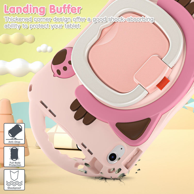 Load image into Gallery viewer, Apple iPad 7th(2019)/iPad 8th(2020)/iPad 9th(2021) 10.2" &amp; Air 3 &amp; Pro 2 10.5“ EVA Kid Friendly Cat Style Heavy Duty Case with Handle Stand Ring - Polar Tech Australia
