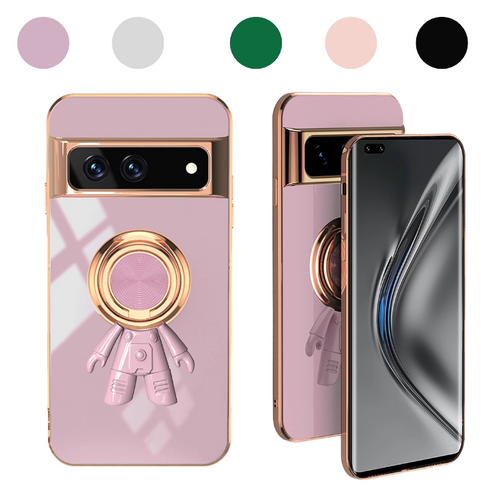 [Built-in Stand] Google Pixel 7/Pro Electric Plating Border Shockproof Essentials Series Case