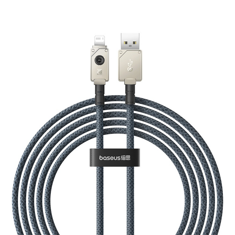 Load image into Gallery viewer, Baseus Unbreakable Series Fast Charging Data Cable USB to iP 2.4A 2m
