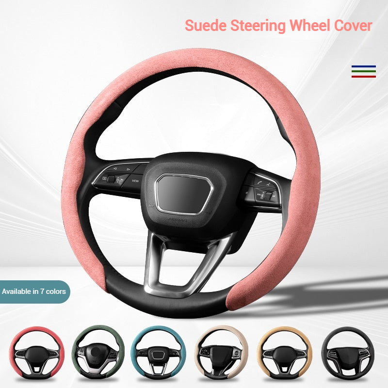 Load image into Gallery viewer, BYD Suede Car Steering Wheel Covers For Qin Plus, Han EV, Song PLUS, Tang DMI, Yuan Pro, Dolphin, Seagull, Seal - i-Station Mobile Phone &amp; Electronic Device Repair and Accessories
