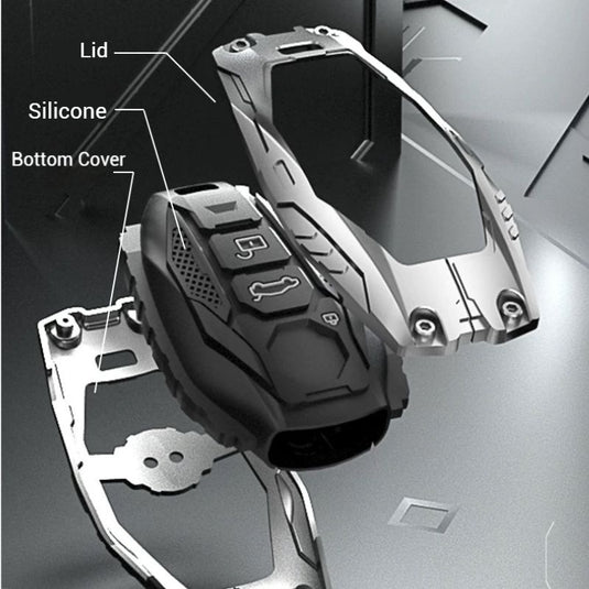 MG Mecha Style Smart Remote Control Car Key Fob Case Cover For MG5, MG6, ZST, ZS, HS