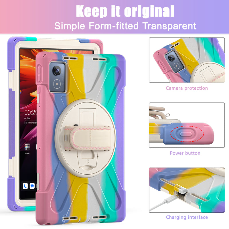 Load image into Gallery viewer, [Built-in Stand] Lenovo Tab K11 Plus 11.45&quot; 2024 (TB352FU/XU) - Kid Shockproof Heavy Duty Series Case With Shoulder Strap
