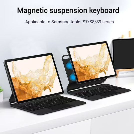 [Magic Keybord] Samsung S9/FE/Plus/FE Plus - Precision Multi-Touch Trackpad Magnetic Smart Wireless Keyboard Case With Backlit Keys