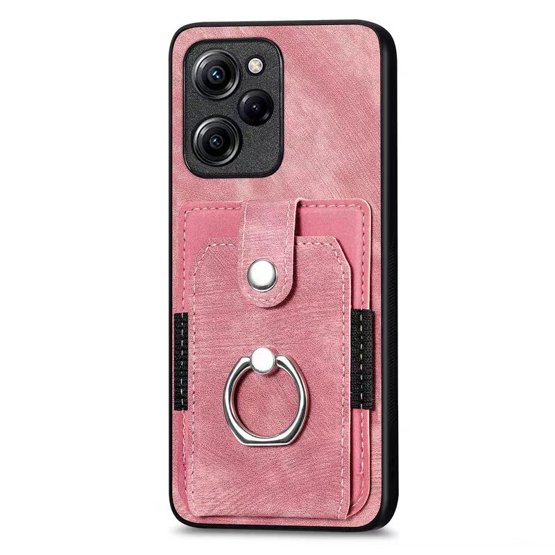 Load image into Gallery viewer, [Built-in Ring Bracket][With Card Solt] OPPO A16K CPH2349 Full-coverage Leather Shockproof Wallet Series Case
