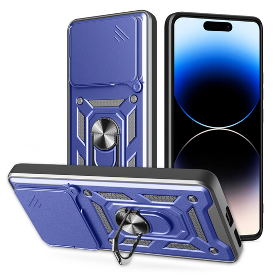 [Built-in Metal Kickstand][With Lens Cover] Nothing Phone (3a)/Pro Full-Cover Shockproof Protective Case