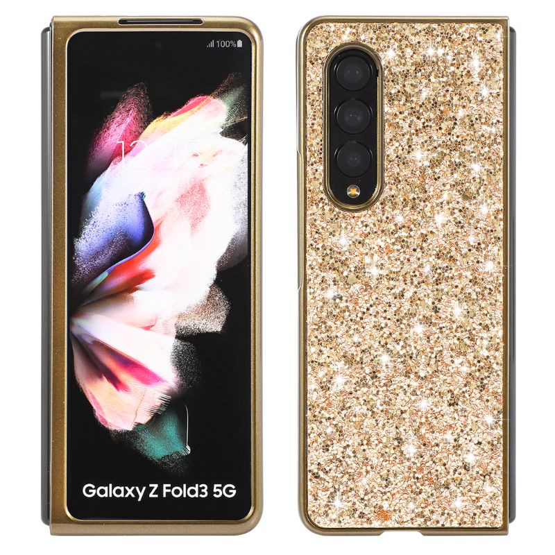 Load image into Gallery viewer, Samsung Galaxy Z Fold 3 SM-F926 Ultra-thin Electroplated Diamond-studded Glitter Shockproof Blingbling Series Case
