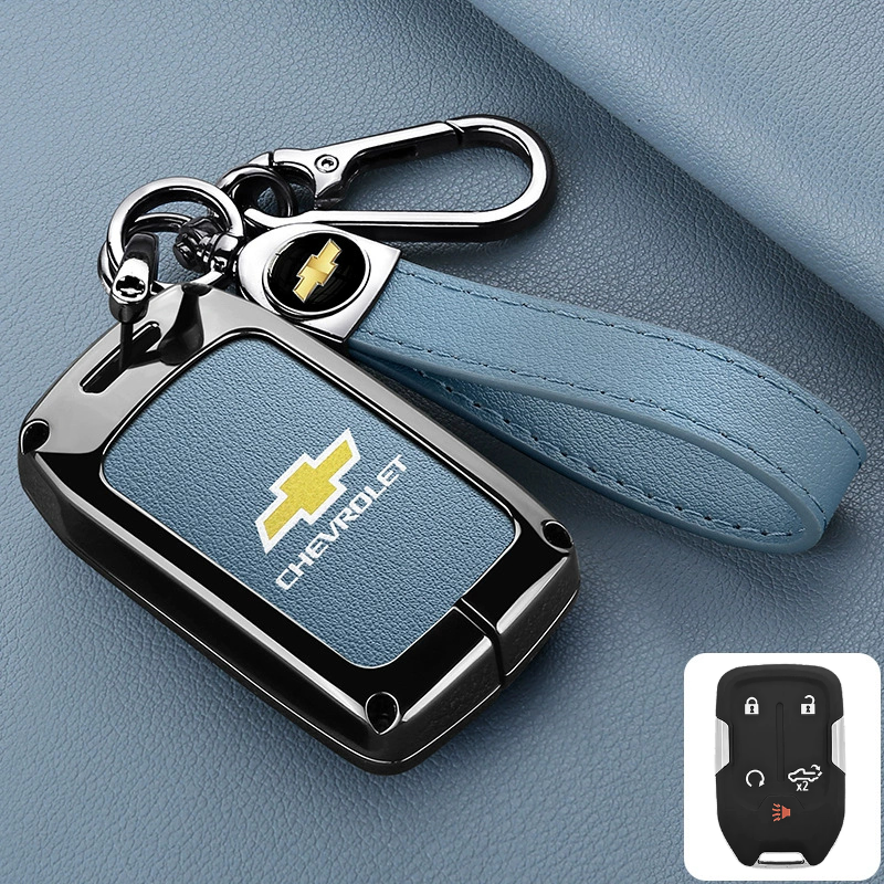 Load image into Gallery viewer, Chevrolet Stylish Zinc Alloy Key Fob Case for Suburban, Tahoe, Silverado, Colorado, Blazer, Equinox, Traverse
