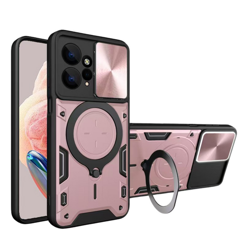 [Built-in Stand][With Slide Lens Cover] Xiaomi Poco M5 4G Military-Grade Full Coverage Essentials Series Case