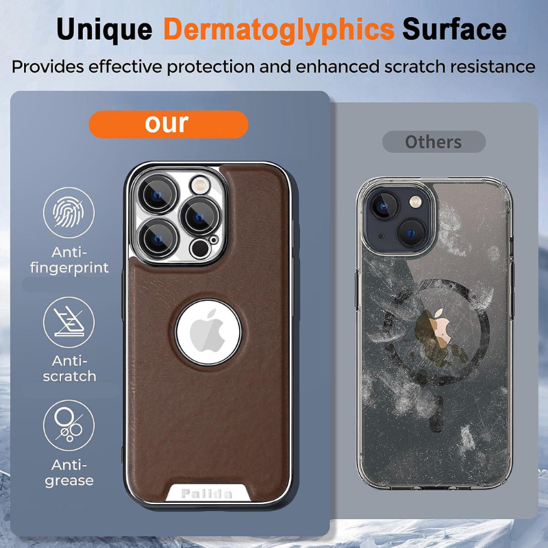 Load image into Gallery viewer, [With Camera Protector] Apple iPhone 15/Pro/Pro Max - Business Electroplated Leather Heat Dissipation Shockproof Case
