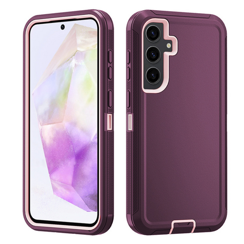 [Magsafe Compatible] Samsung Galaxy A36 (SM-A366) - PC + TPU 3-in-1 Anti-dust Heavy Duty Series Case With Back Clip