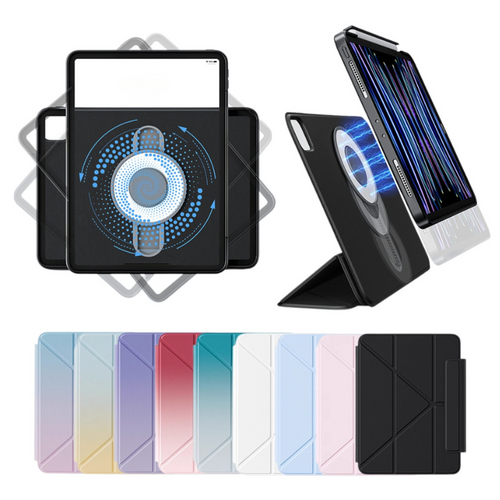 [Floating Track] [With Pen Slot] Apple iPad Air 11-inch M2 (2024) - Detachable Magnetic Shockproof Protective Case