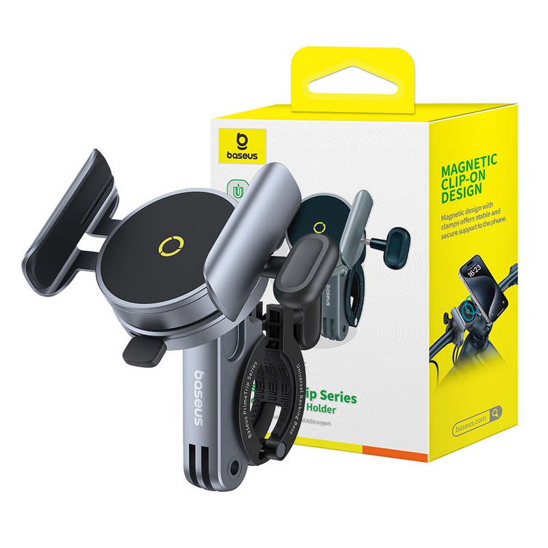 Load image into Gallery viewer, Baseus PrimeTrip Series Magnetic Bike Phone Holder - Cosmic Black
