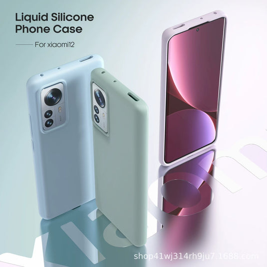 Xiaomi Mi 12/Pro/Lite Full-cover Liquid Silicone Shockproof Essentials Series Case