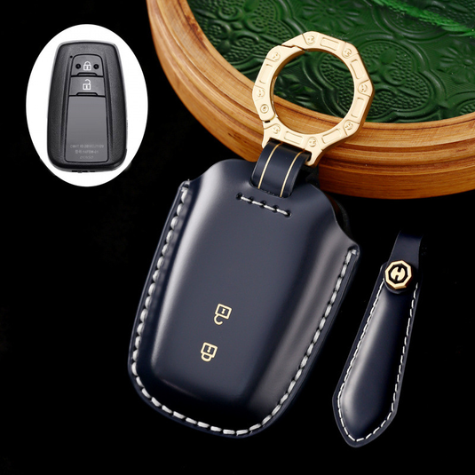 Toyota Genuine Leather Protection Car Key Fob Case Cover For Highlander, Avalon (2024)