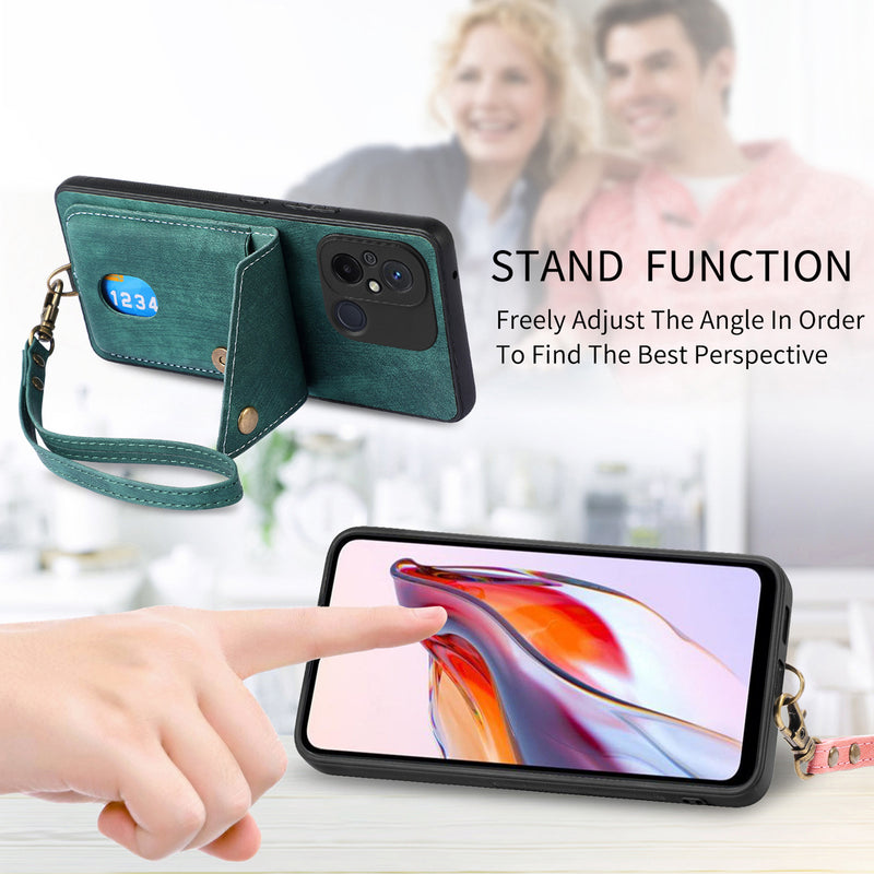 Load image into Gallery viewer, [With Lanyard] Xiaomi Redmi K60 Ultra/Pro Leather Card Holder Full-Wrap Shockproof Wallet Series Case
