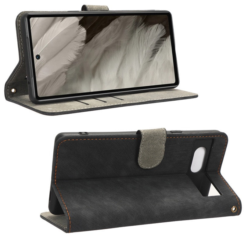 Load image into Gallery viewer, [With Card Slot] Google Pixel 9/A/Pro/XL - Multi Functional Buckle Flap Wallet Series Case With Lanyard
