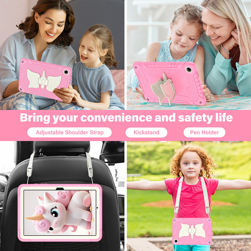 Load image into Gallery viewer, [Built-in Ring Holder][With Pen Slot] Apple iPad Air 11-inch M2/M3 (2024/2025) Butterfly Kids Heavy Duty Serise Case
