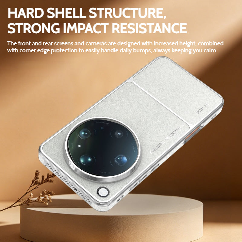 Load image into Gallery viewer, OPPO Find X9 Ultra - Business Electroplated Magnetic Leather-Textured Protective Case
